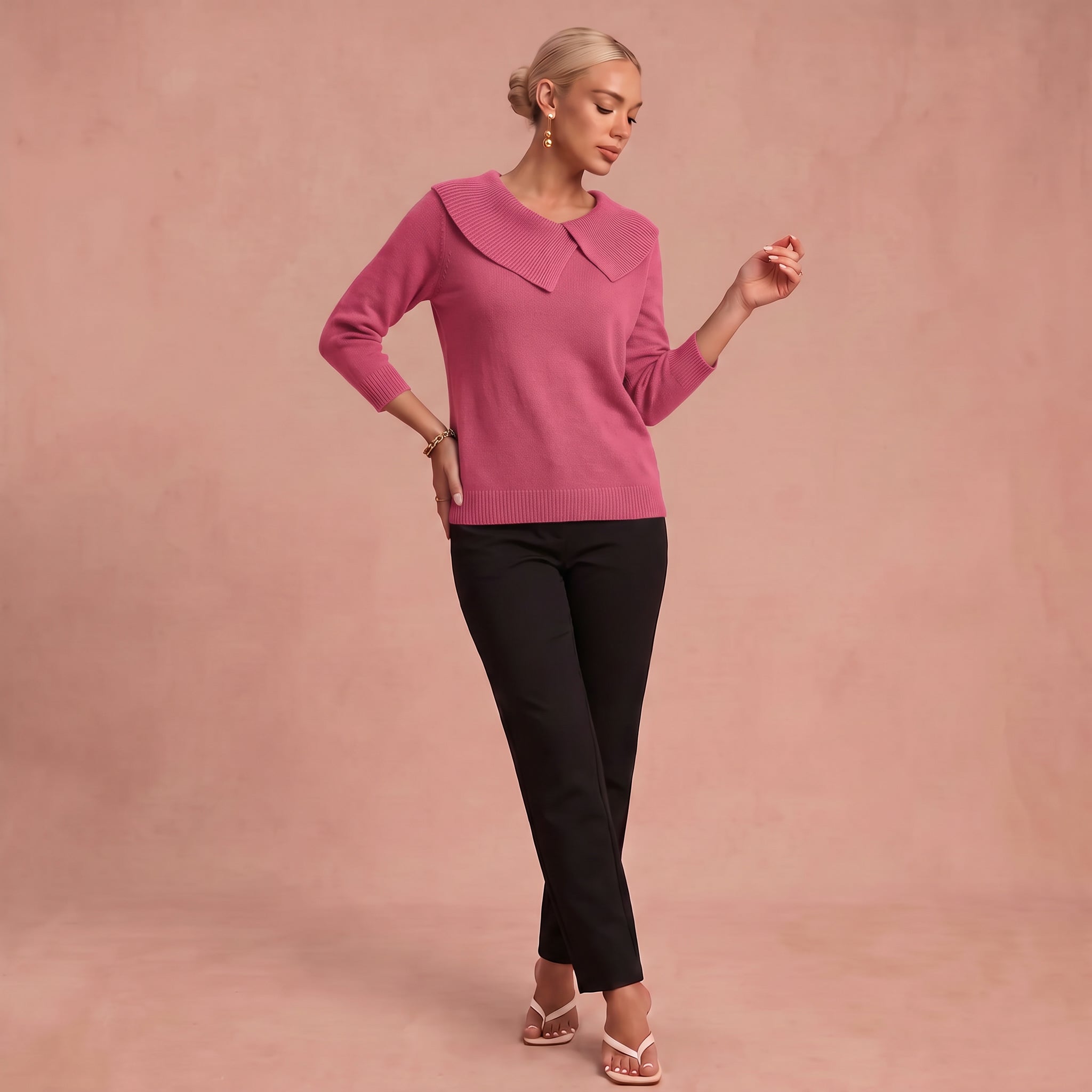 Winter Komfort Pullover – Pink – 1