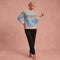 Karin - Lässiger und Bequemer Pullover – Himmelblau – 1