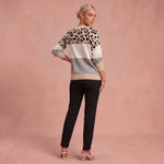 Emma - Casual Leopardenpullover – 2