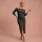 Henriette - Schickes Kleid mit schulterfreien Trägern – Schwarz – 1