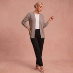 Anneliese | Kaschmir-Mischung Cardigan – Beige – 1
