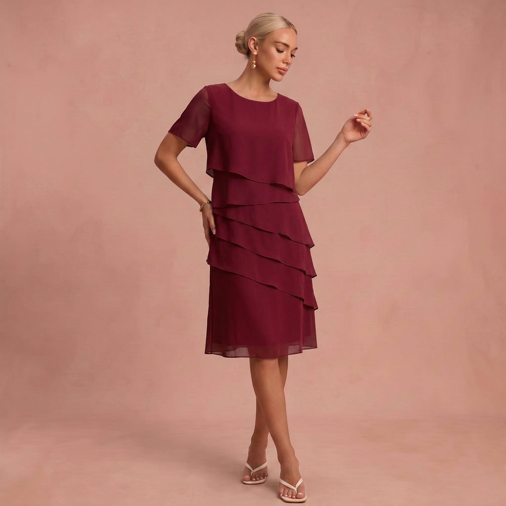 Julia - Kleid Schönheit der Natur – Rot – 1