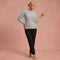 Bernila – Kabelstrickpullover – Grau – 1
