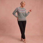 Karin - Lässiger und Bequemer Pullover – Grau – 1