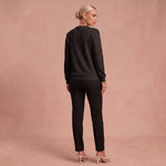 Marie-Luise - Vielseitiger Herbstpullover – Schwarz – 2