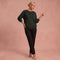 Annemarie | Waffelstrickpullover – Schwarz – 1