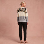 Emma - Casual Leopardenpullover – 3