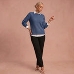 Josefine - Kaschmirpullover – Blau – 1