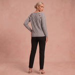 Lotta - Klassischer und Bequemer Pullover – Grau – 2