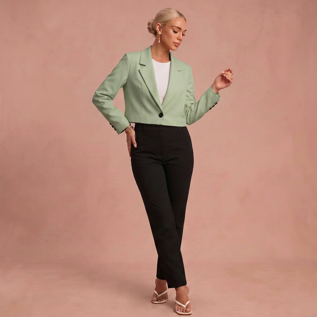 Eleganter Blazer – Grün – 1