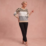 Emma - Casual Leopardenpullover – 1