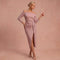 Henriette - Schickes Kleid mit schulterfreien Trägern – Rosa – 1