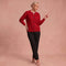 Senta | Gestrickte Strickjacke – Rot – 1