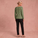 Lotta - Klassischer und Bequemer Pullover – Grün – 3
