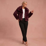 Elisabeth - Pelzjacke – Bordeaux – 1