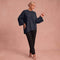 Essenz | Raffinierter Wollmischpullover – Marineblau – 1