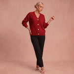 Julia | Strickjacke – Rot – 1