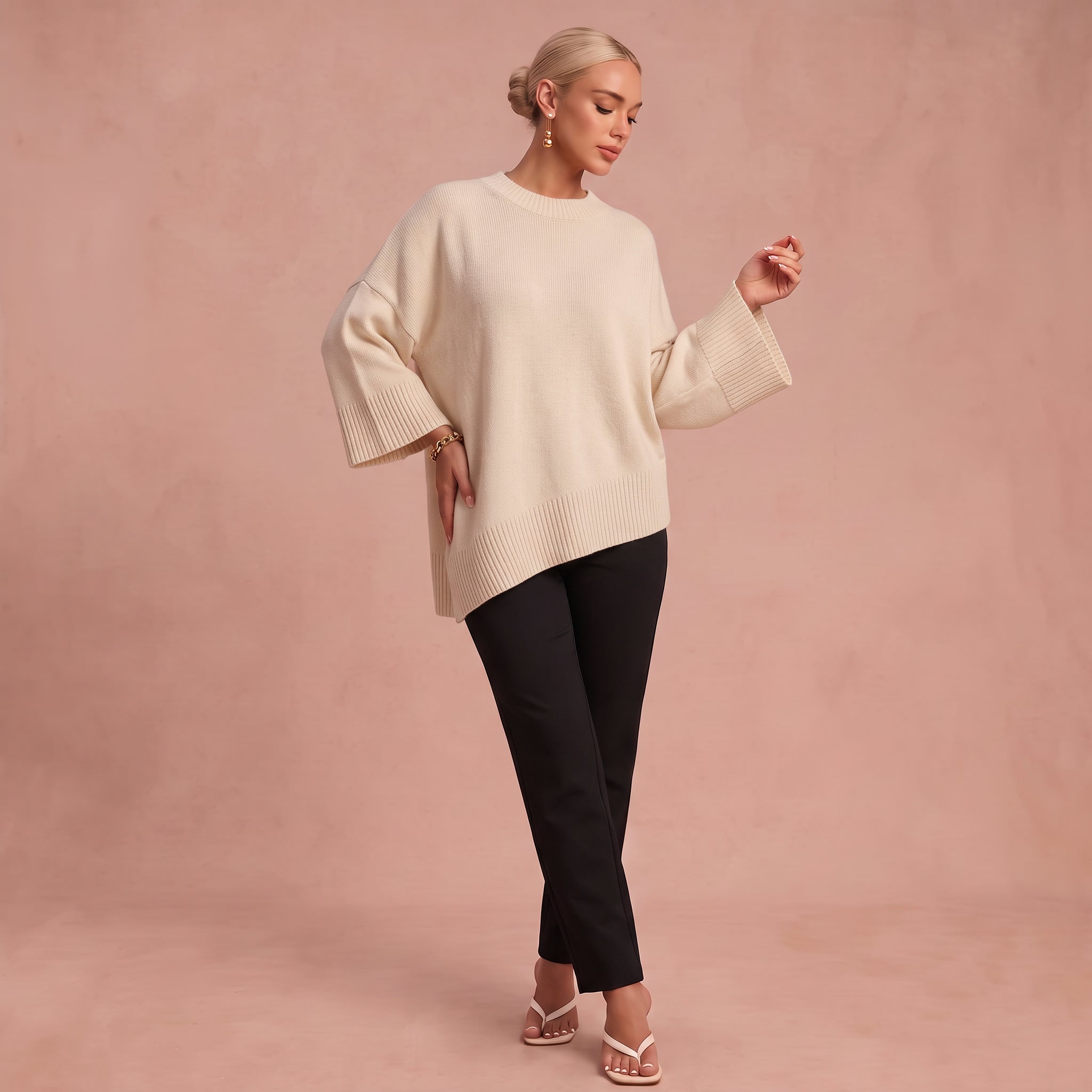 Essenz | Raffinierter Wollmischpullover – 1