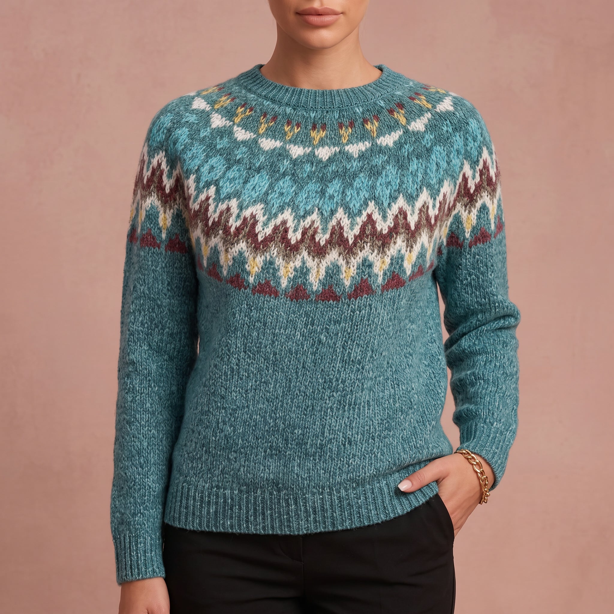 Karin - Lässiger und Bequemer Pullover – 4
