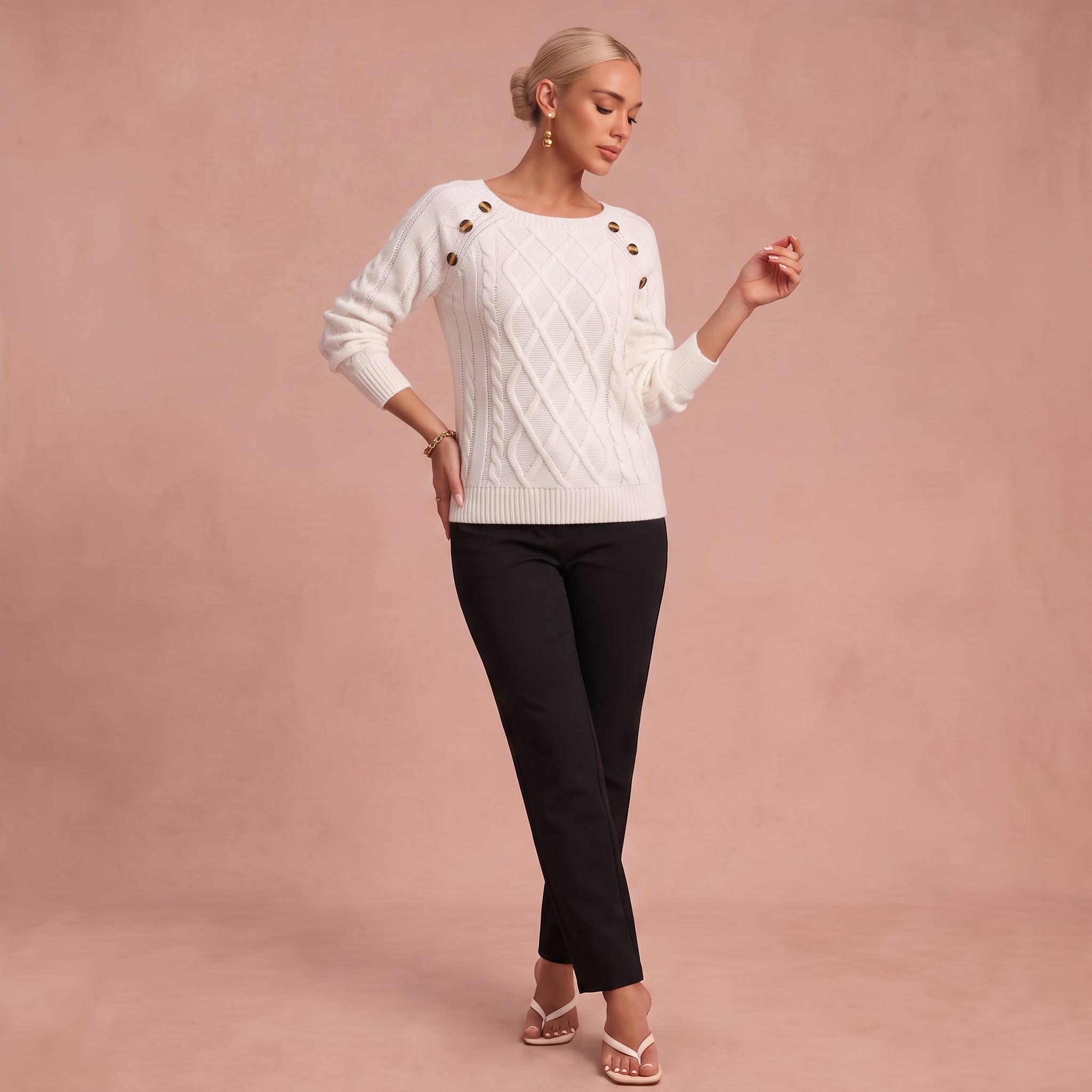 Lotta - Klassischer und Bequemer Pullover – 1