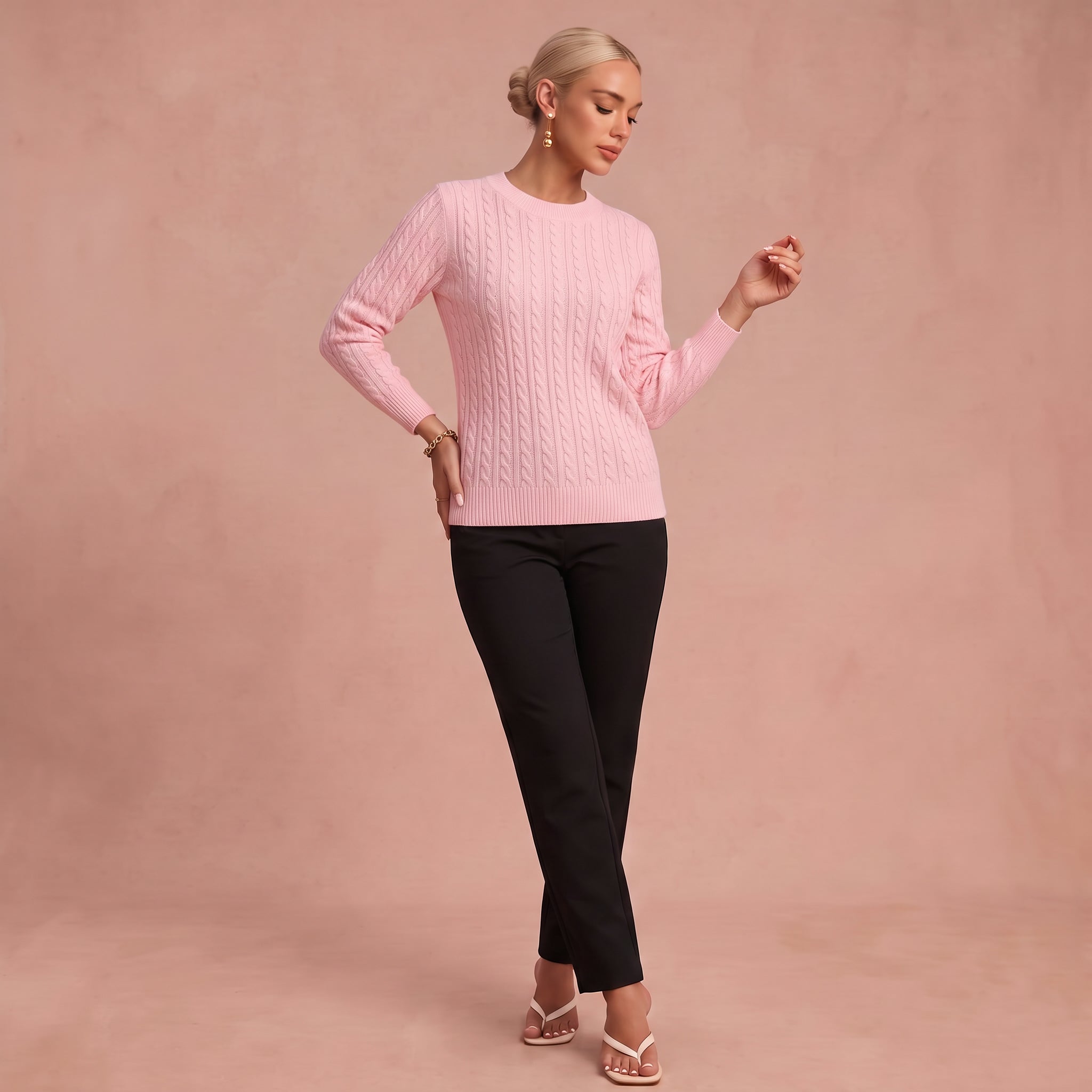 Bernila – Kabelstrickpullover – 1