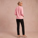 Kerstin – Damen Zip-Pullover mit Zopfmuster – 3