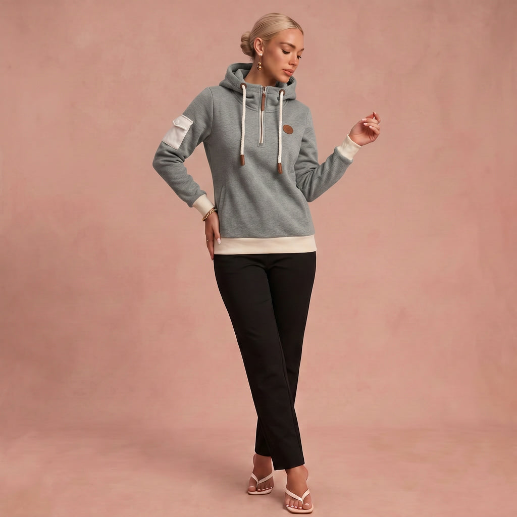 Cornelia - Bequemer und weicher Pullover – Grau – 1