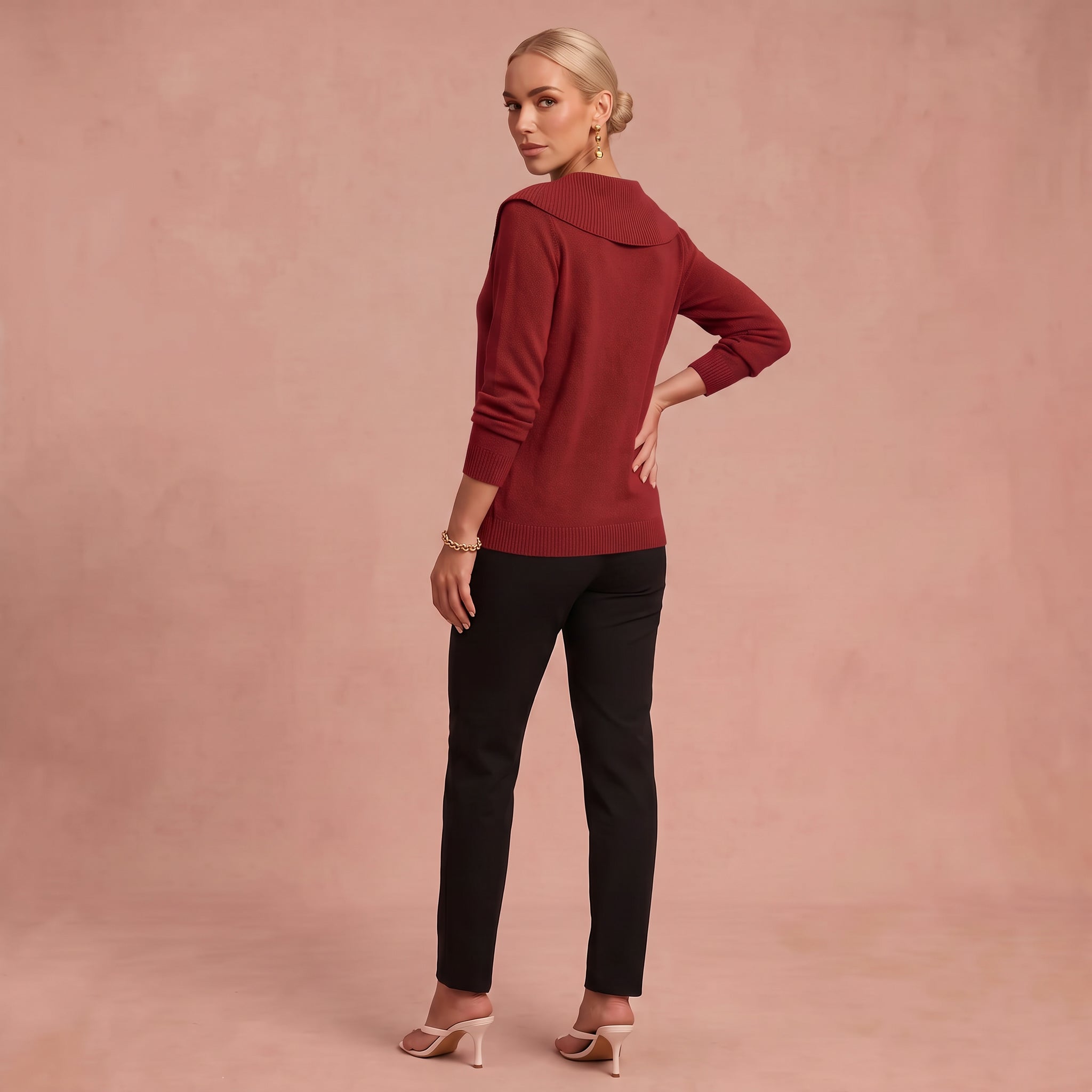 Winter Komfort Pullover – Rot – 2