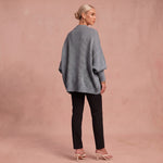 Essenz | Raffinierter Wollmischpullover – Grau – 3
