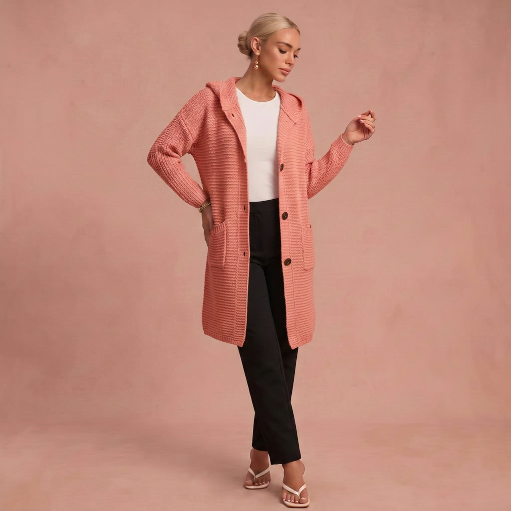 Viktoria - Strickjacke – Lachs – 1