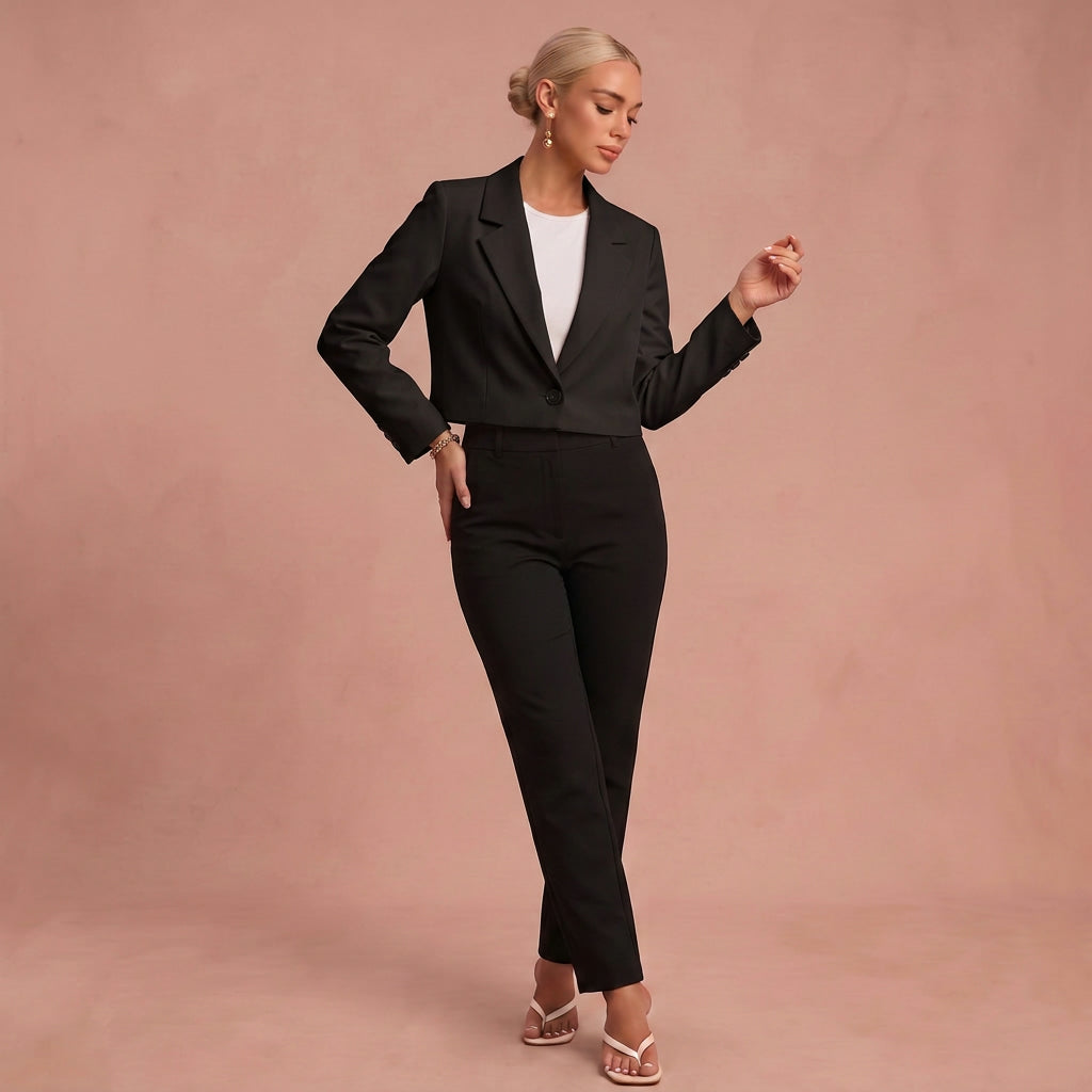Eleganter Blazer – Schwarz – 1