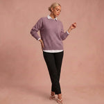 Irene - Weicher Kaschmirpullover – Rosa – 1