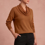 Rosemarie - Pullover mit Kragen – Braun – 4