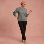 Nina™ | Zeitloser Damenpullover – Grau – 1