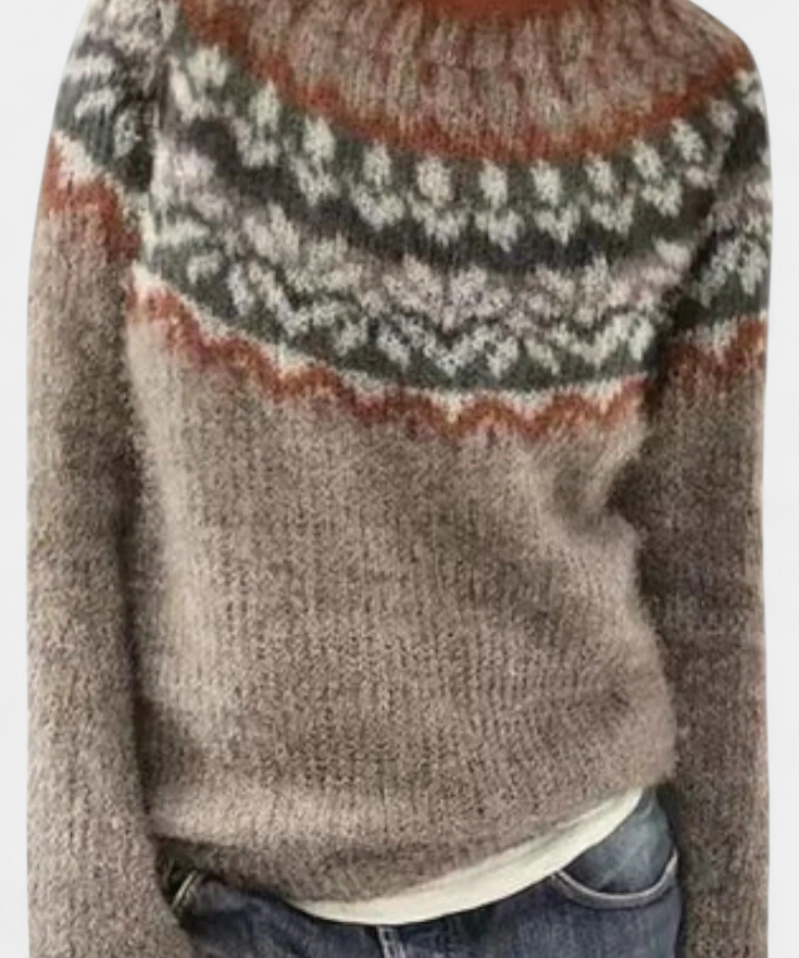 Jolessa Strickpullover mit nordischem Muster