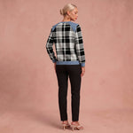 Annika | Pullover mit Denim-Details – Schwarz – 3