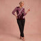Gabriele | Zip-Up Pullover mit Print – Rosa – 1