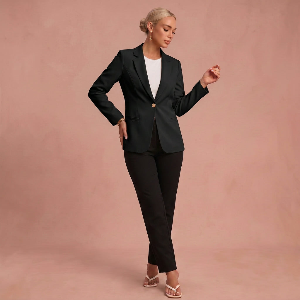Moderner und stilvoller Blazer – Schwarz – 1