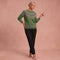 Karin - Lässiger und Bequemer Pullover – Dunkelgrün – 1