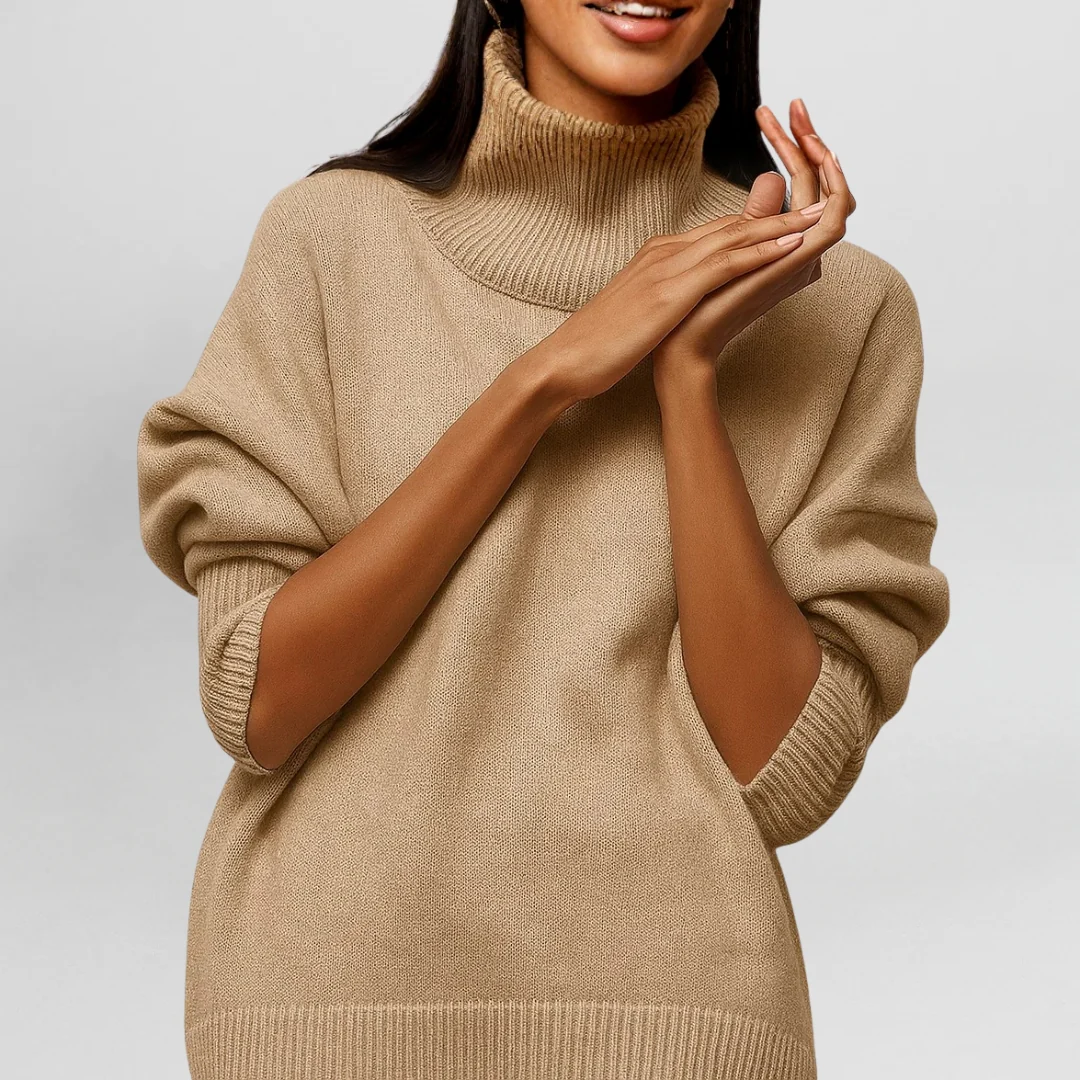 Stefanie Hochkragen Strickpullover