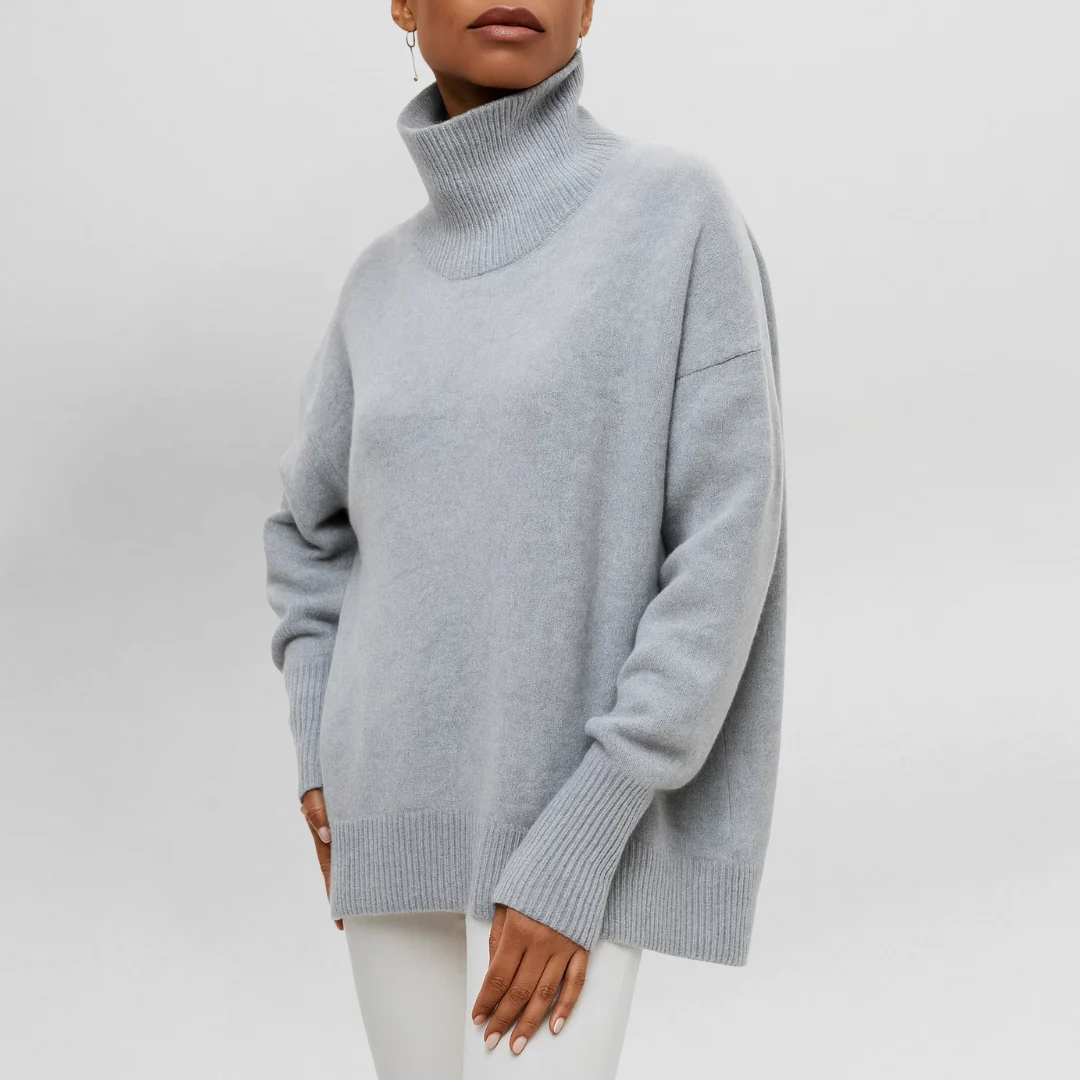 Stefanie Hochkragen Strickpullover