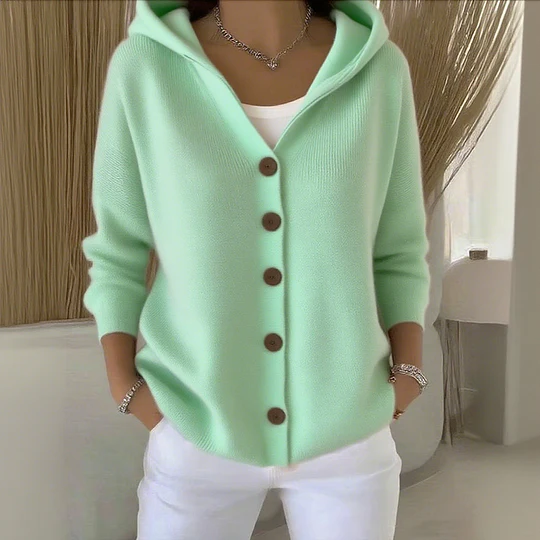 Lina Langarm Bequemer Cardigan