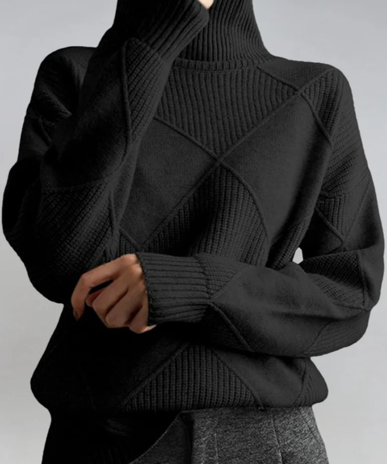 Lauren Hoher Kragen Pullover