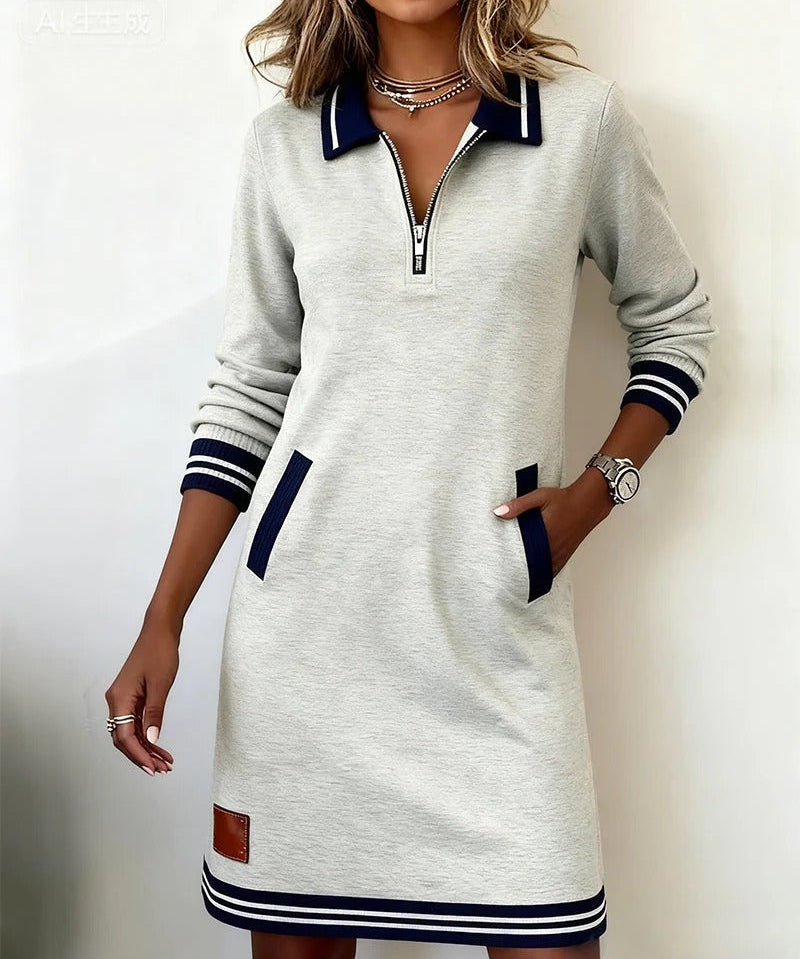 Catalina | Langärmliges Baumwollkleid