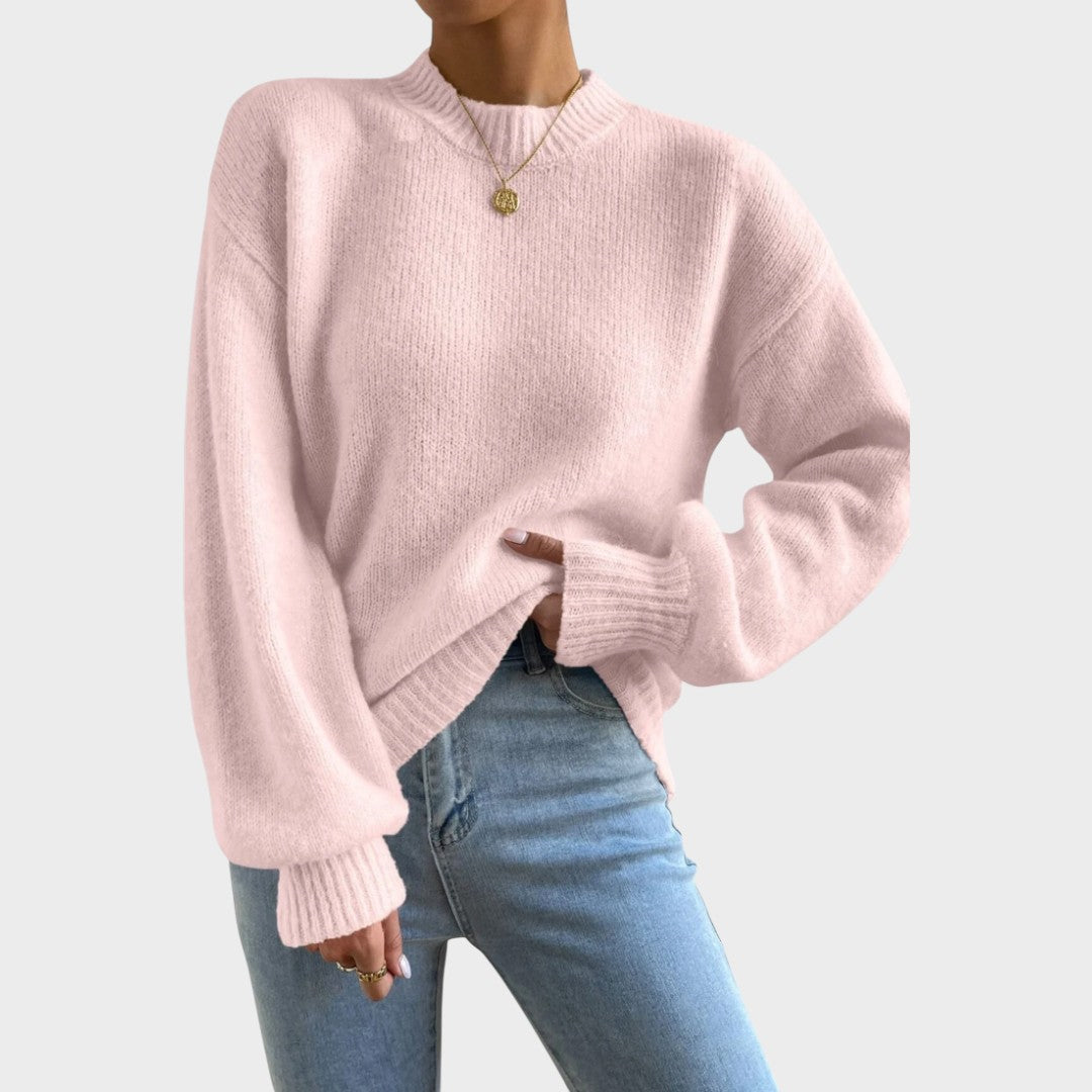 Mae | Gestrickter Pullover mit Ballonärmeln