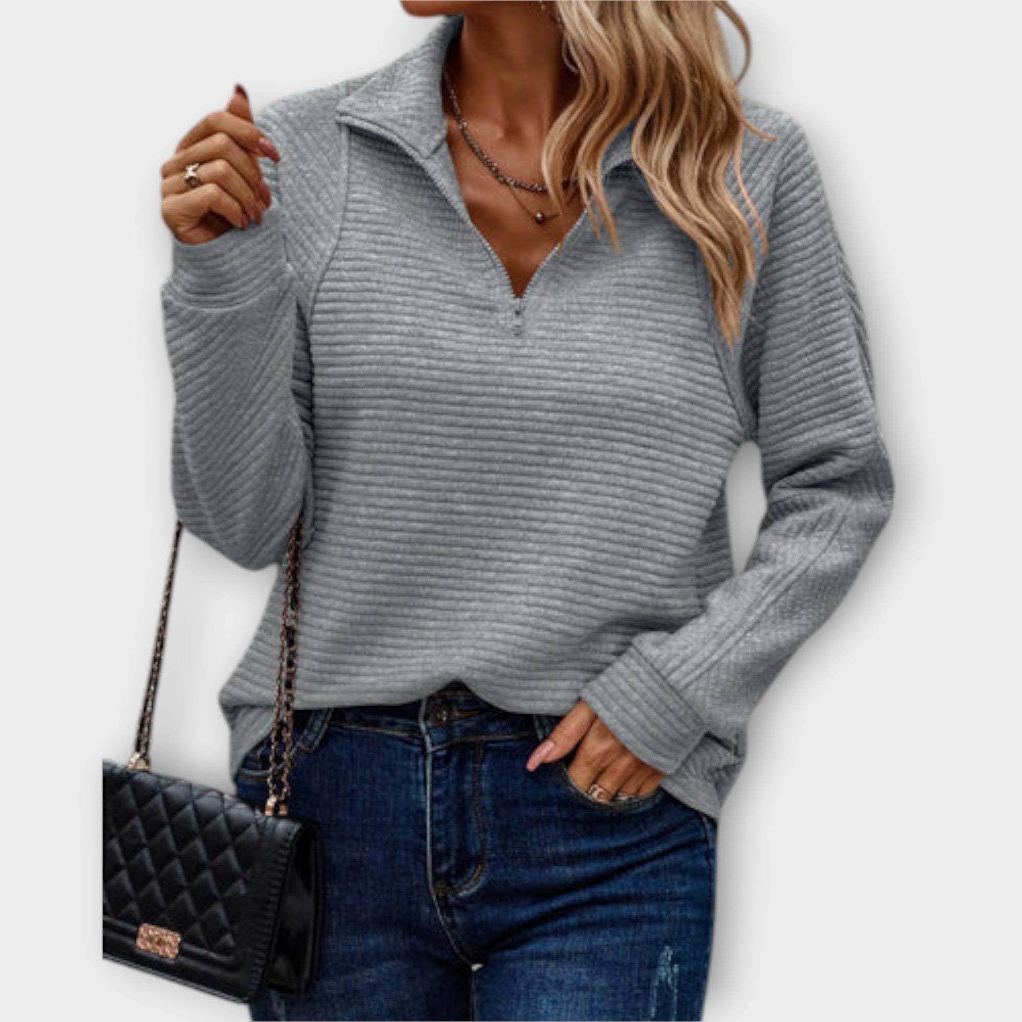 Vilja - Halb-Zip Pullover