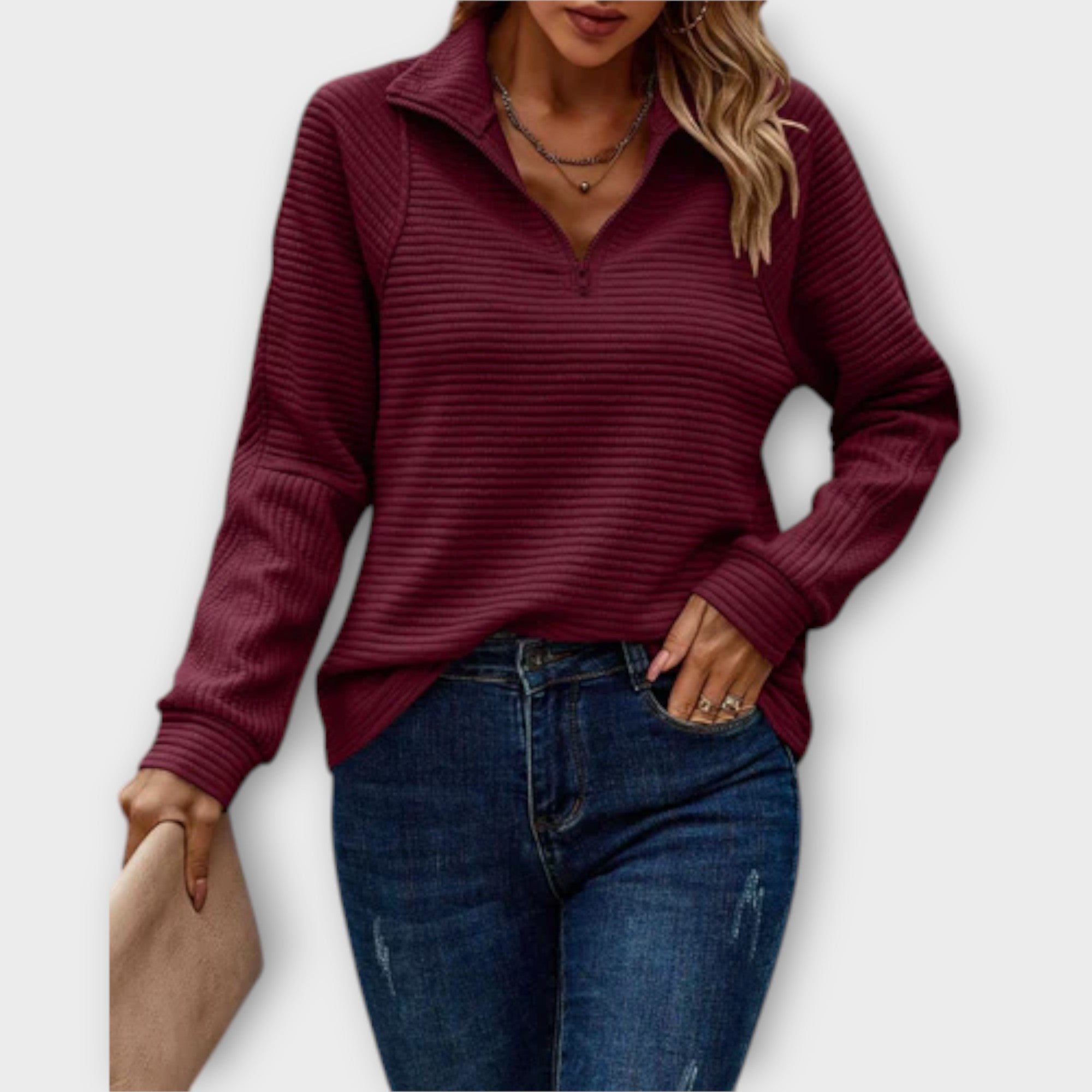 Vilja - Halb-Zip Pullover