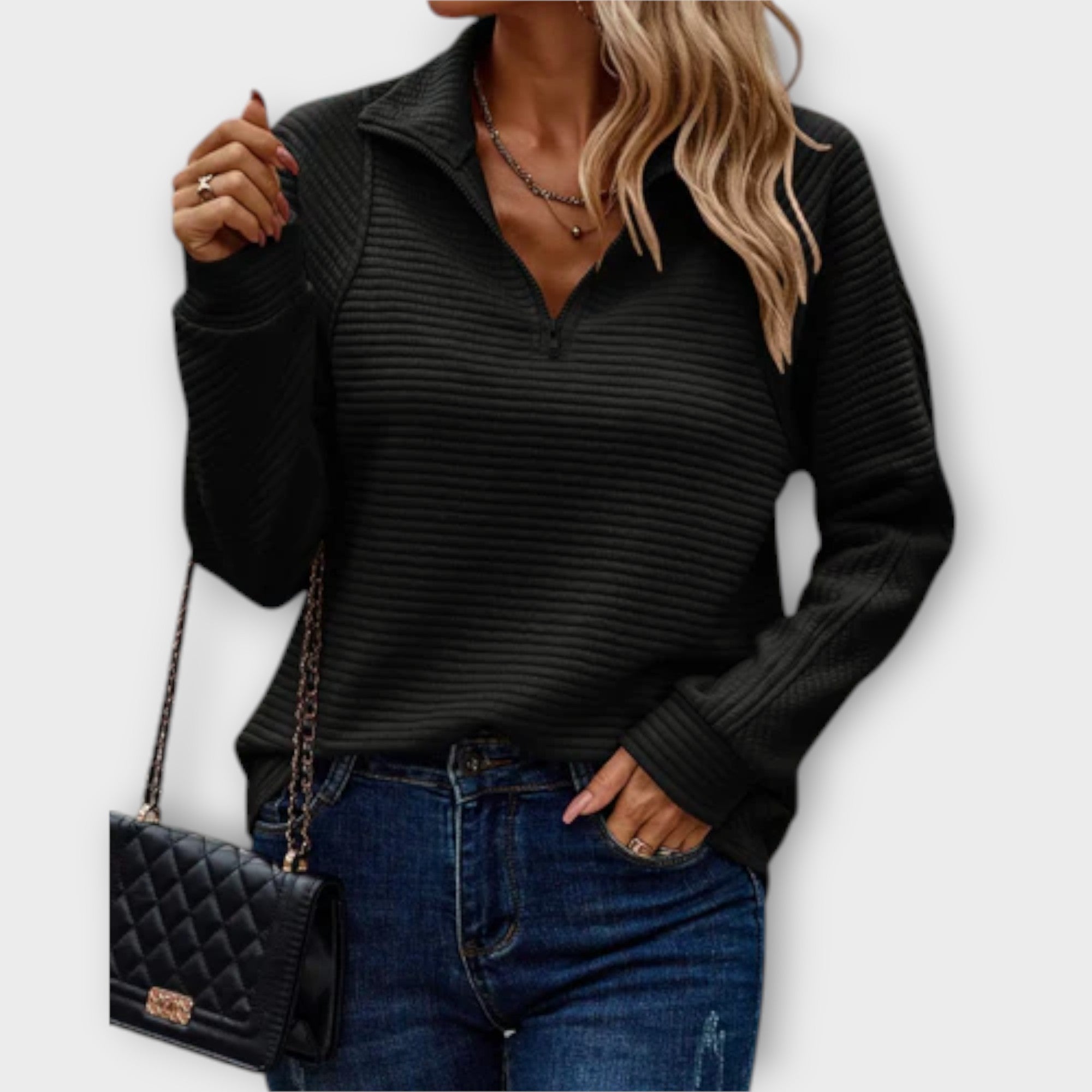 Vilja - Halb-Zip Pullover