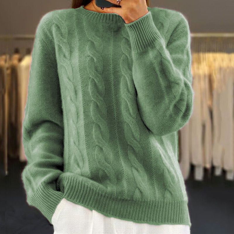 Angelika - Klassischer warmer Strickpullover