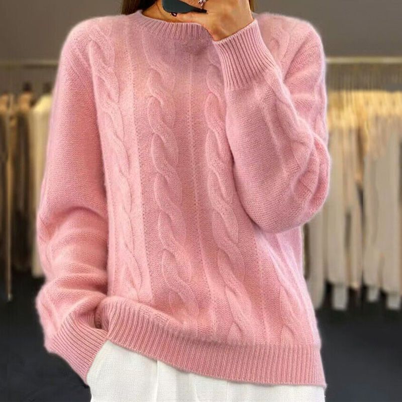 Angelika - Klassischer warmer Strickpullover